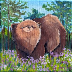 Bear With Flowers