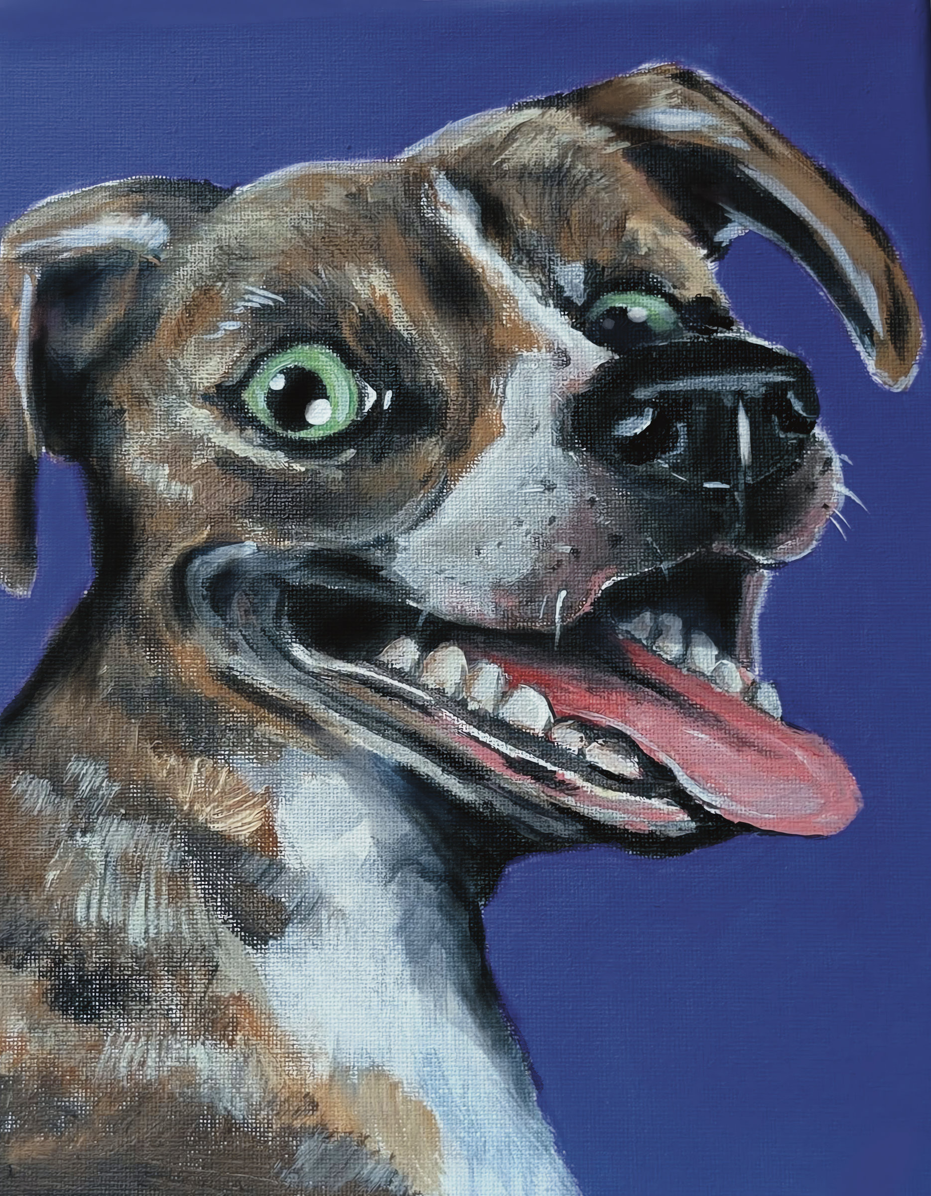 Happy Dog Purple