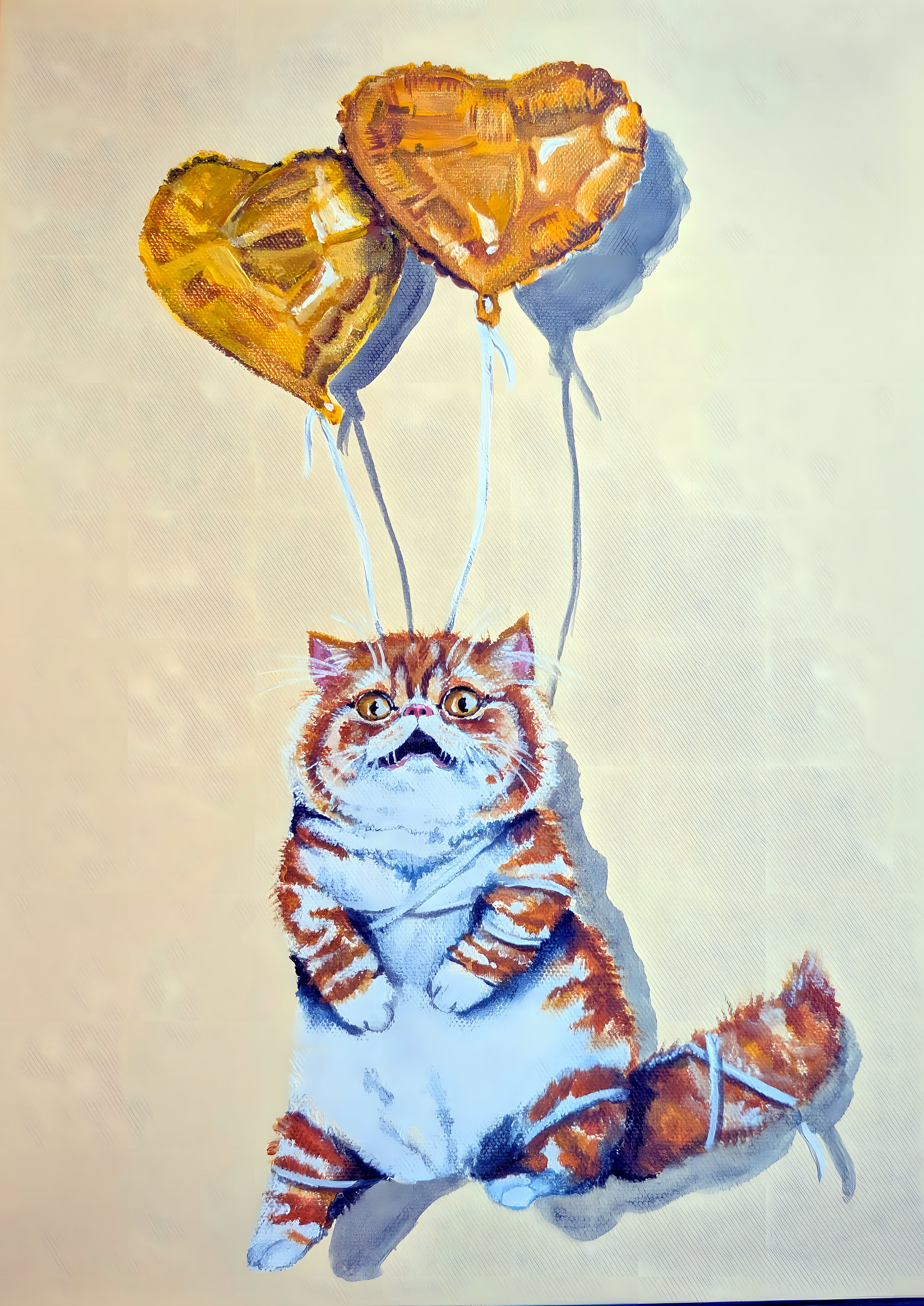 Orange Cat Balloons