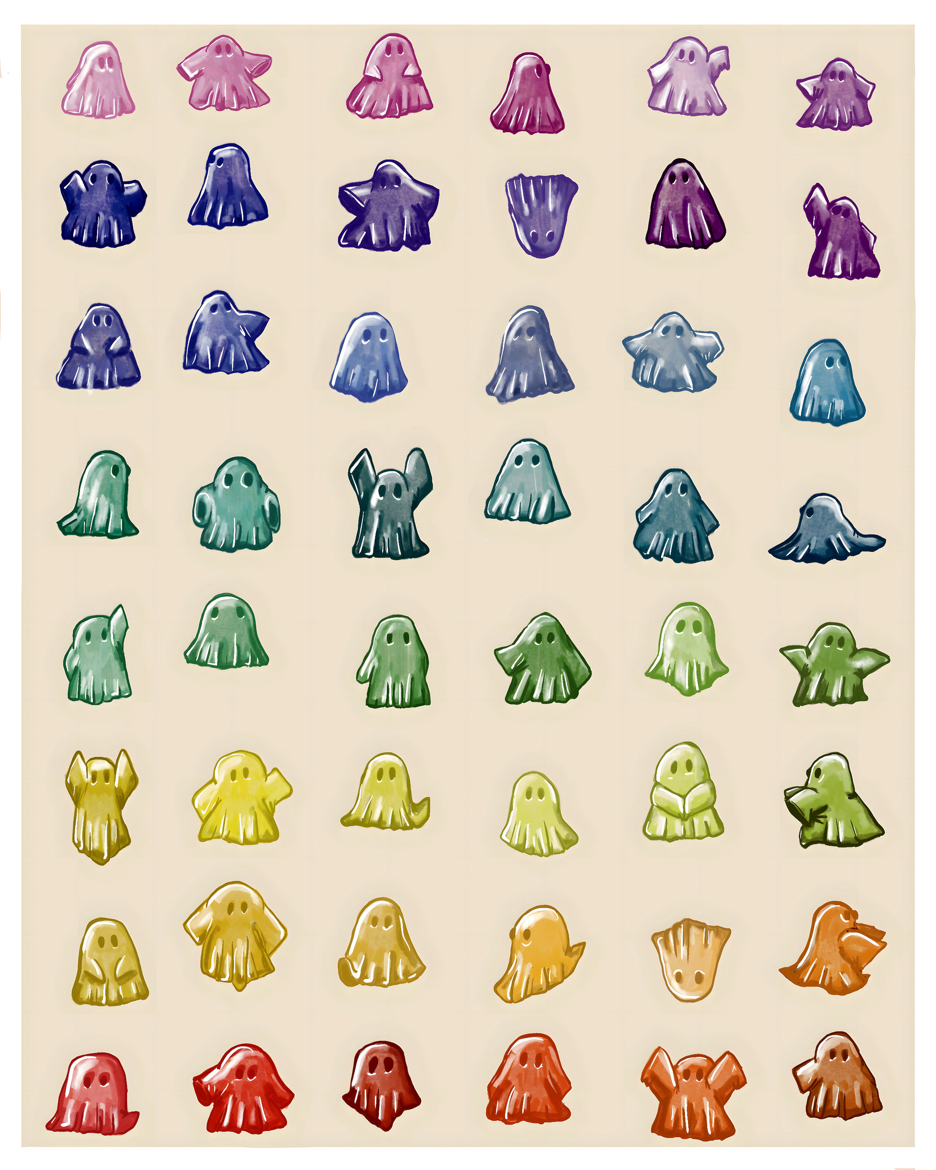 Rainbow Ghosts