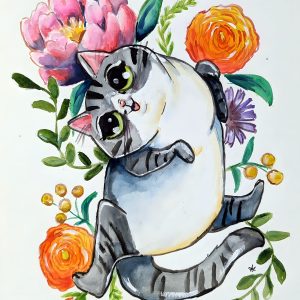 Watercolor Cat